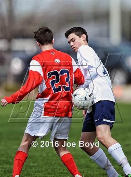 Thumbnail 2 in Bob Jones vs. Huntsville (Southern Soccer Challenge Invitational Tournament) photogallery.