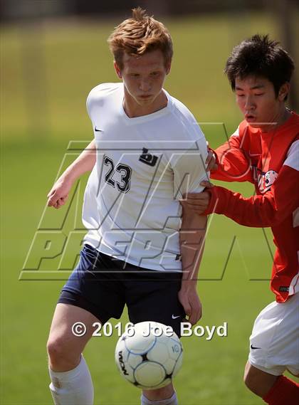 Thumbnail 1 in Bob Jones vs. Huntsville (Southern Soccer Challenge Invitational Tournament) photogallery.