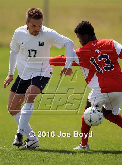 Thumbnail 1 in Bob Jones vs. Huntsville (Southern Soccer Challenge Invitational Tournament) photogallery.