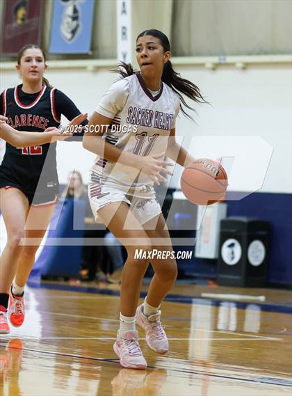 Thumbnail 3 in Sacred Heart Academy vs. Clarence photogallery.