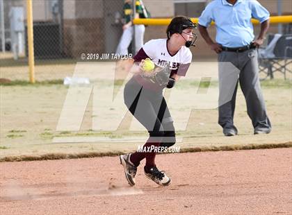 Thumbnail 3 in Mineral Wells vs Millsap (Jacksboro Softball Tournament) photogallery.