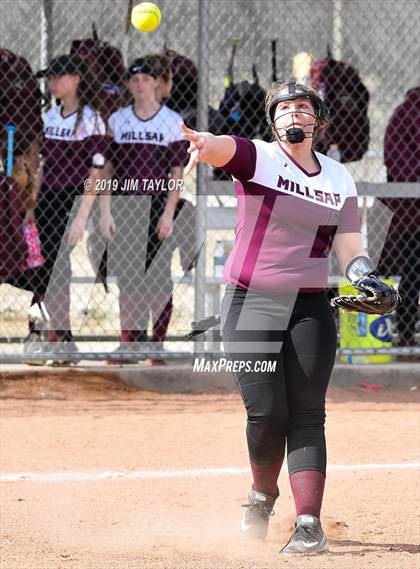 Thumbnail 3 in Mineral Wells vs Millsap (Jacksboro Softball Tournament) photogallery.
