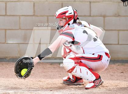 Thumbnail 2 in Mineral Wells vs Millsap (Jacksboro Softball Tournament) photogallery.