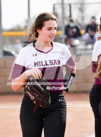 Thumbnail 2 in Mineral Wells vs Millsap (Jacksboro Softball Tournament) photogallery.