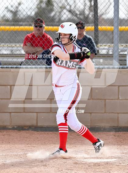 Thumbnail 2 in Mineral Wells vs Millsap (Jacksboro Softball Tournament) photogallery.
