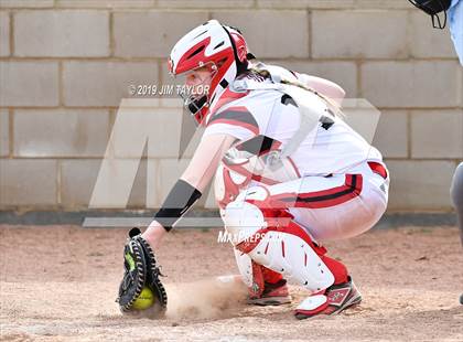 Thumbnail 1 in Mineral Wells vs Millsap (Jacksboro Softball Tournament) photogallery.