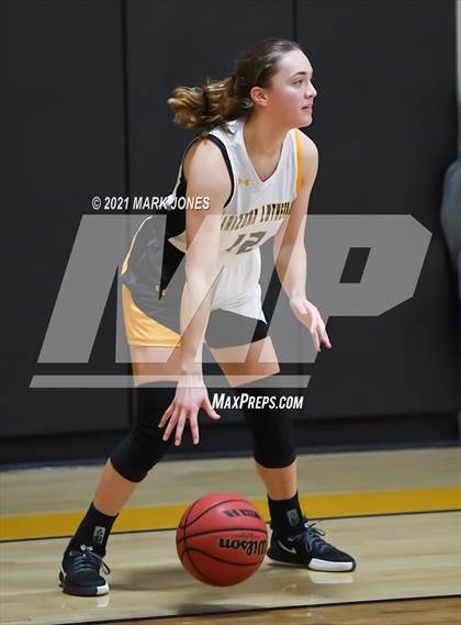 Thumbnail 3 in Arizona Lutheran Academy vs. Show Low (Coyotes Basketball Invitational - Final) photogallery.