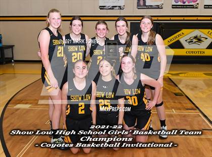 Thumbnail 1 in Arizona Lutheran Academy vs. Show Low (Coyotes Basketball Invitational - Final) photogallery.