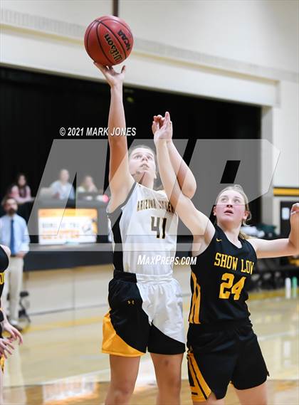 Thumbnail 3 in Arizona Lutheran Academy vs. Show Low (Coyotes Basketball Invitational - Final) photogallery.