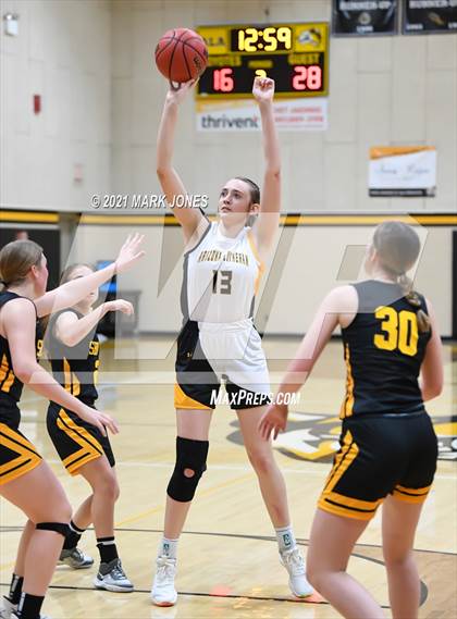 Thumbnail 2 in Arizona Lutheran Academy vs. Show Low (Coyotes Basketball Invitational - Final) photogallery.