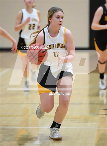 Thumbnail 3 in Arizona Lutheran Academy vs. Show Low (Coyotes Basketball Invitational - Final) photogallery.