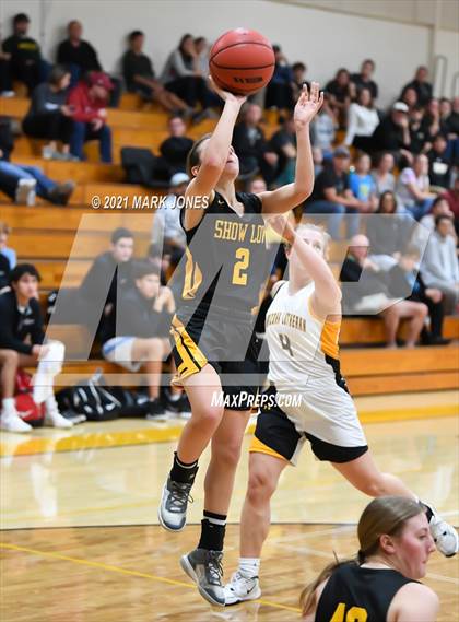 Thumbnail 3 in Arizona Lutheran Academy vs. Show Low (Coyotes Basketball Invitational - Final) photogallery.