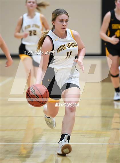 Thumbnail 2 in Arizona Lutheran Academy vs. Show Low (Coyotes Basketball Invitational - Final) photogallery.