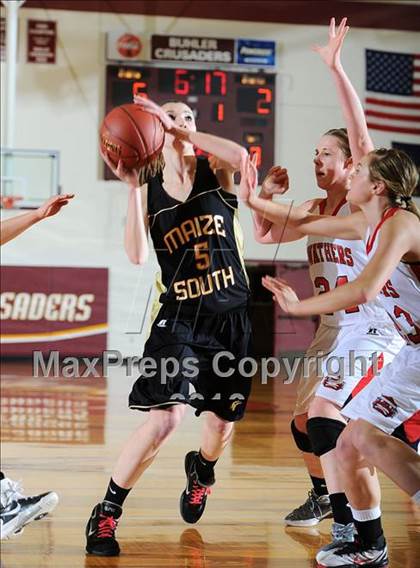 Thumbnail 3 in Maize South vs. Hesston (KSHSAA 4A Substate Semi-Finals) photogallery.
