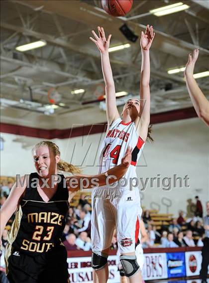 Thumbnail 3 in Maize South vs. Hesston (KSHSAA 4A Substate Semi-Finals) photogallery.