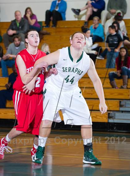 Thumbnail 2 in Bishop Diego [Garcia] vs  St. Bonaventure (Santa Barbara Holiday Classic) photogallery.