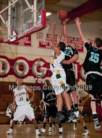 Thumbnail 1 in Canyon Springs vs Cajon (Rose City Round Ball Classic) photogallery.