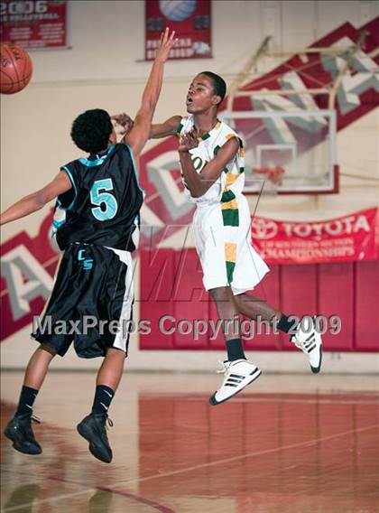 Thumbnail 3 in Canyon Springs vs Cajon (Rose City Round Ball Classic) photogallery.
