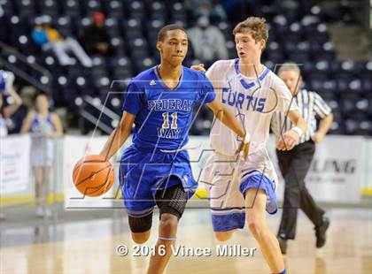 Thumbnail 2 in Federal Way vs Curtis (4A SPSL Tournament) photogallery.