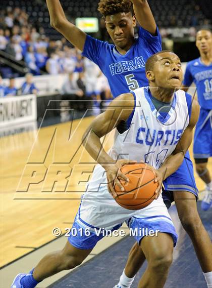 Thumbnail 1 in Federal Way vs Curtis (4A SPSL Tournament) photogallery.