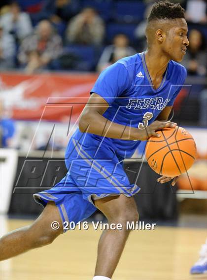 Thumbnail 1 in Federal Way vs Curtis (4A SPSL Tournament) photogallery.