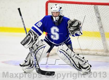 Thumbnail 3 in Suffield/Granby/Windsor Locks vs. Trinity Catholic (CIAC Division II Qualifying Round) photogallery.