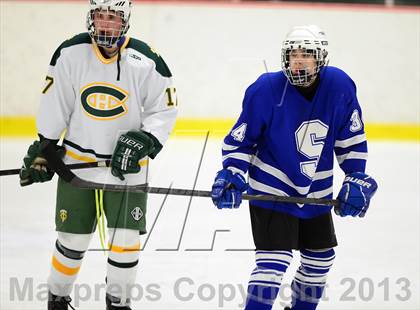 Thumbnail 1 in Suffield/Granby/Windsor Locks vs. Trinity Catholic (CIAC Division II Qualifying Round) photogallery.