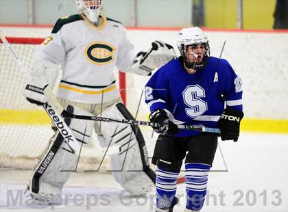 Thumbnail 2 in Suffield/Granby/Windsor Locks vs. Trinity Catholic (CIAC Division II Qualifying Round) photogallery.