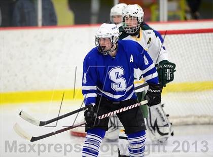 Thumbnail 3 in Suffield/Granby/Windsor Locks vs. Trinity Catholic (CIAC Division II Qualifying Round) photogallery.