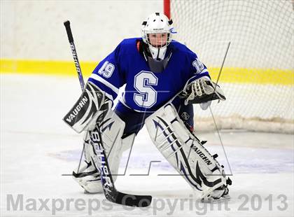 Thumbnail 2 in Suffield/Granby/Windsor Locks vs. Trinity Catholic (CIAC Division II Qualifying Round) photogallery.