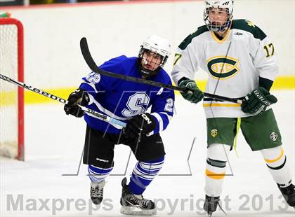 Thumbnail 2 in Suffield/Granby/Windsor Locks vs. Trinity Catholic (CIAC Division II Qualifying Round) photogallery.