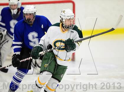 Thumbnail 2 in Suffield/Granby/Windsor Locks vs. Trinity Catholic (CIAC Division II Qualifying Round) photogallery.