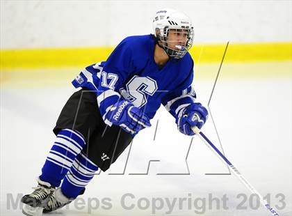 Thumbnail 2 in Suffield/Granby/Windsor Locks vs. Trinity Catholic (CIAC Division II Qualifying Round) photogallery.