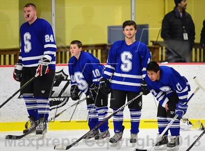 Thumbnail 2 in Suffield/Granby/Windsor Locks vs. Trinity Catholic (CIAC Division II Qualifying Round) photogallery.