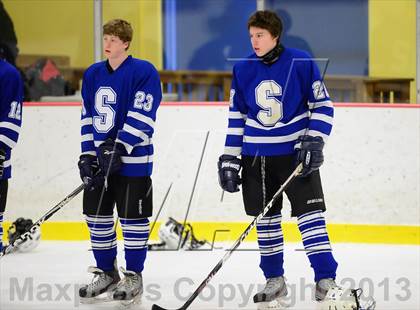 Thumbnail 3 in Suffield/Granby/Windsor Locks vs. Trinity Catholic (CIAC Division II Qualifying Round) photogallery.