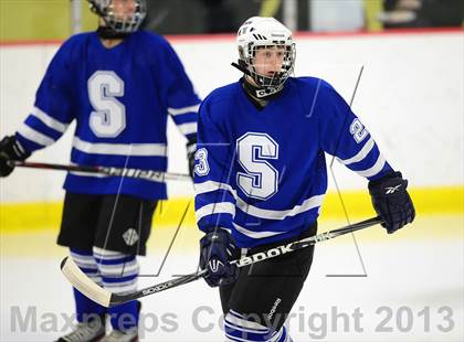 Thumbnail 3 in Suffield/Granby/Windsor Locks vs. Trinity Catholic (CIAC Division II Qualifying Round) photogallery.