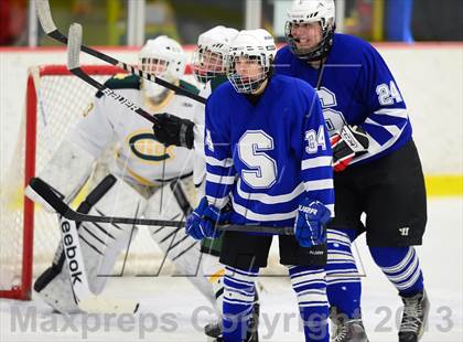 Thumbnail 2 in Suffield/Granby/Windsor Locks vs. Trinity Catholic (CIAC Division II Qualifying Round) photogallery.