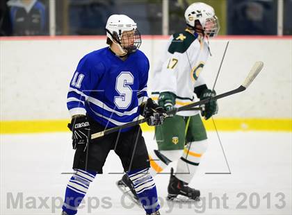 Thumbnail 2 in Suffield/Granby/Windsor Locks vs. Trinity Catholic (CIAC Division II Qualifying Round) photogallery.