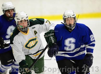Thumbnail 1 in Suffield/Granby/Windsor Locks vs. Trinity Catholic (CIAC Division II Qualifying Round) photogallery.