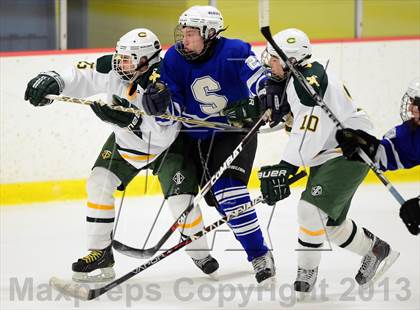 Thumbnail 3 in Suffield/Granby/Windsor Locks vs. Trinity Catholic (CIAC Division II Qualifying Round) photogallery.