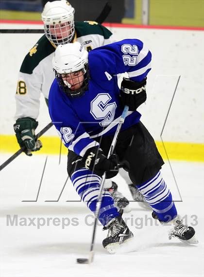 Thumbnail 3 in Suffield/Granby/Windsor Locks vs. Trinity Catholic (CIAC Division II Qualifying Round) photogallery.
