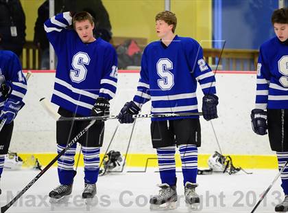 Thumbnail 2 in Suffield/Granby/Windsor Locks vs. Trinity Catholic (CIAC Division II Qualifying Round) photogallery.