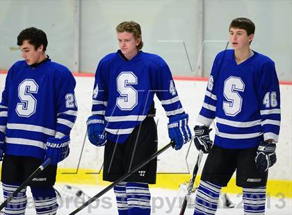 Thumbnail 3 in Suffield/Granby/Windsor Locks vs. Trinity Catholic (CIAC Division II Qualifying Round) photogallery.