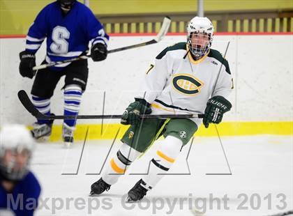 Thumbnail 2 in Suffield/Granby/Windsor Locks vs. Trinity Catholic (CIAC Division II Qualifying Round) photogallery.