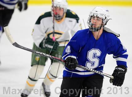 Thumbnail 1 in Suffield/Granby/Windsor Locks vs. Trinity Catholic (CIAC Division II Qualifying Round) photogallery.