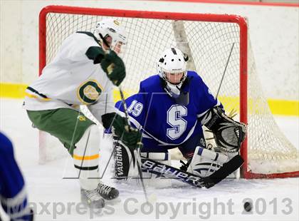 Thumbnail 1 in Suffield/Granby/Windsor Locks vs. Trinity Catholic (CIAC Division II Qualifying Round) photogallery.