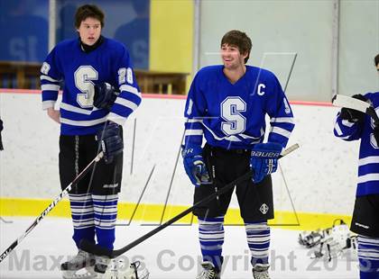 Thumbnail 2 in Suffield/Granby/Windsor Locks vs. Trinity Catholic (CIAC Division II Qualifying Round) photogallery.