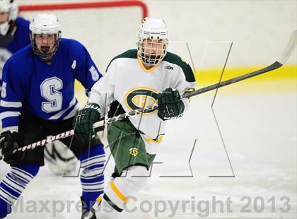 Thumbnail 3 in Suffield/Granby/Windsor Locks vs. Trinity Catholic (CIAC Division II Qualifying Round) photogallery.