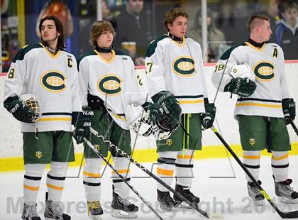 Thumbnail 2 in Suffield/Granby/Windsor Locks vs. Trinity Catholic (CIAC Division II Qualifying Round) photogallery.