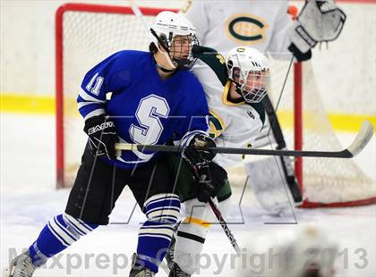 Thumbnail 3 in Suffield/Granby/Windsor Locks vs. Trinity Catholic (CIAC Division II Qualifying Round) photogallery.